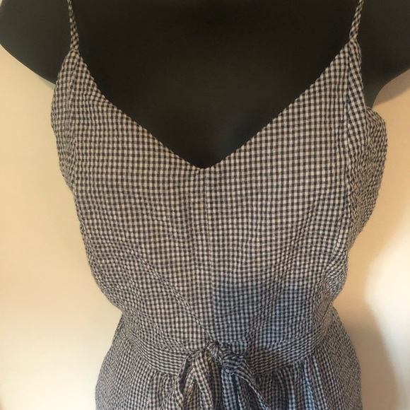 Black and white retro gingham midi dress - Picture 3 of 8